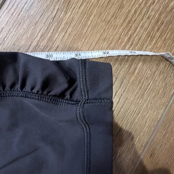 Lululemon Speed Crops Black Sz 6 W6HAYS Drawstring 23" Inseam High Waist Running - Picture 11 of 12